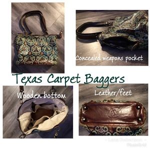 Leather Purse—-Texas Carpet Baggers